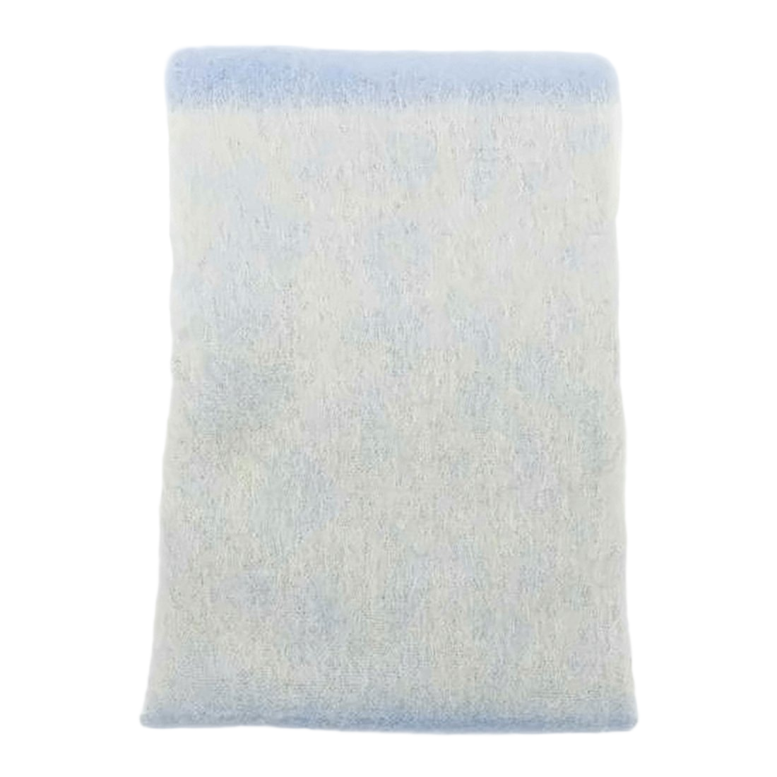 Gradient Alpaca-Mohair Scarf with Fringed Edges