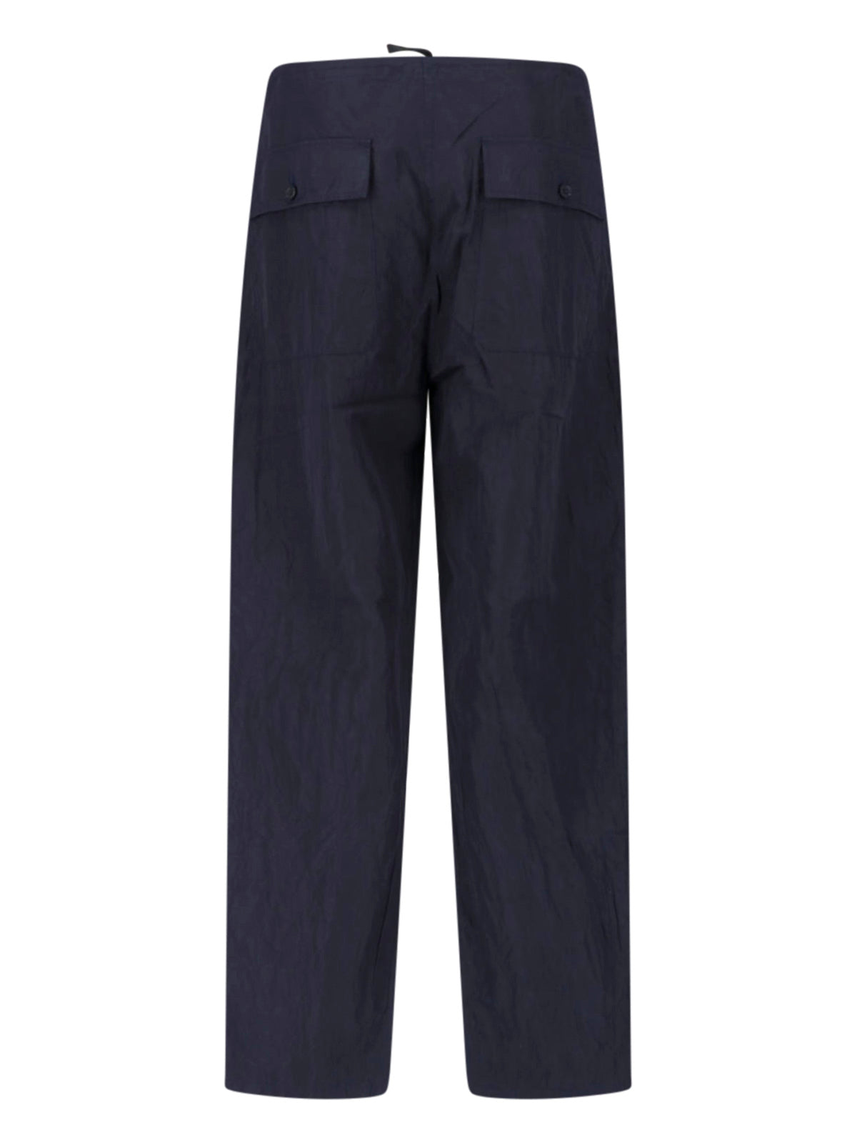 Deep Navy Walk Easy Wide-Leg Trousers