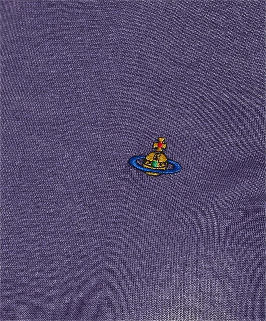 Short-Sleeve Wool-Silk Blend Top with Round Neckline