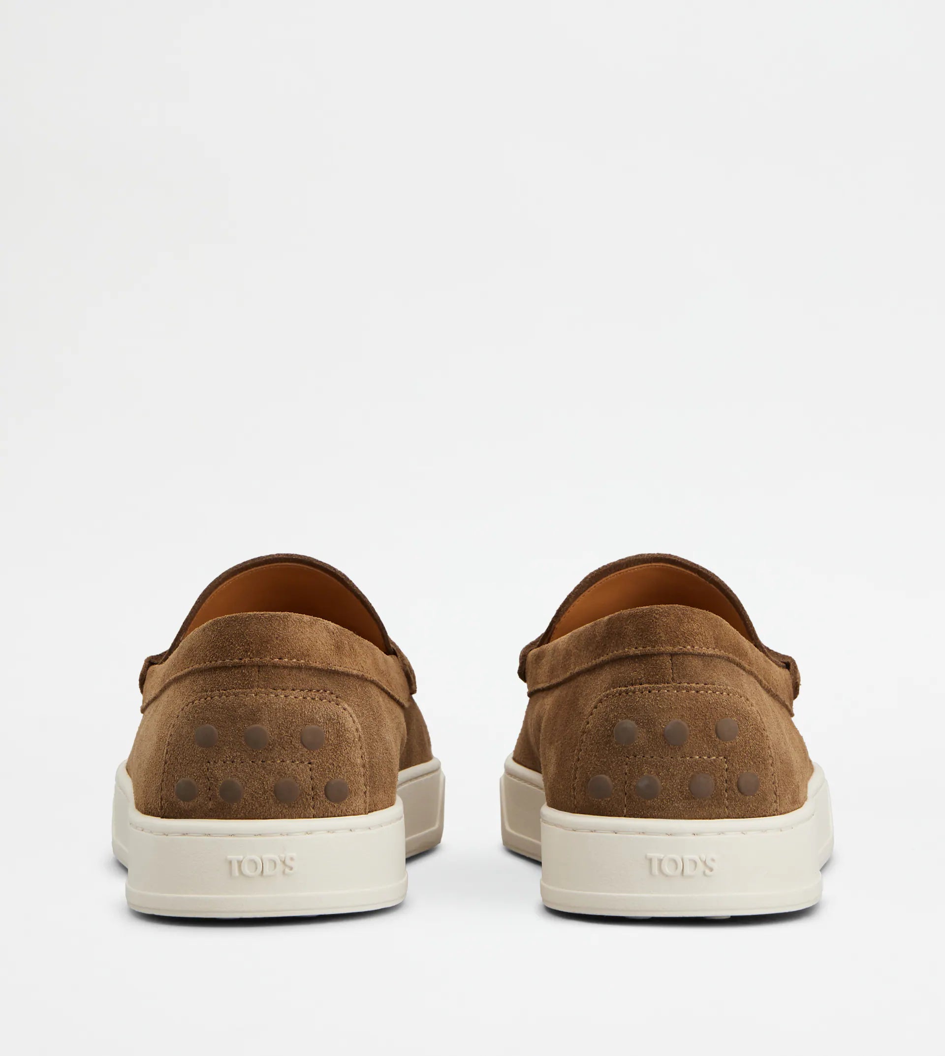 Light Brown Suede Penny Loafers