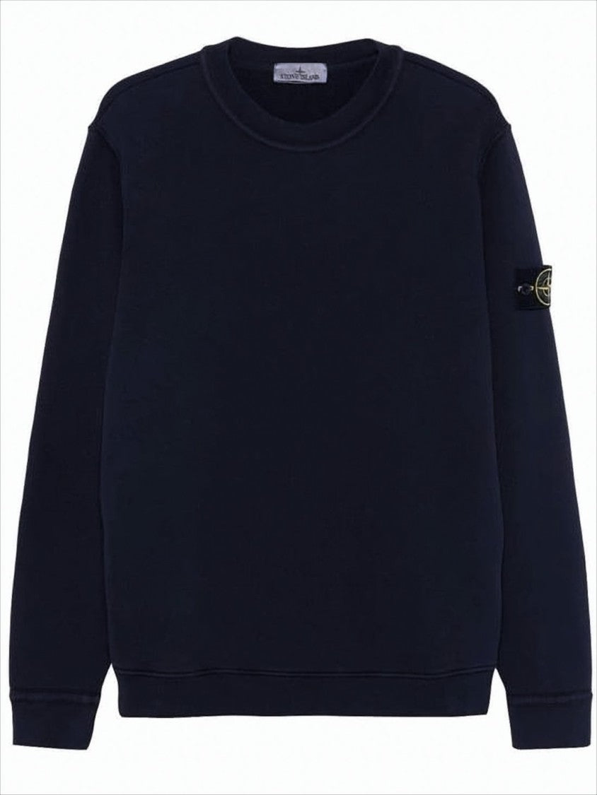 Long-Sleeve Crewneck Sweatshirt with Ribbed Detailing