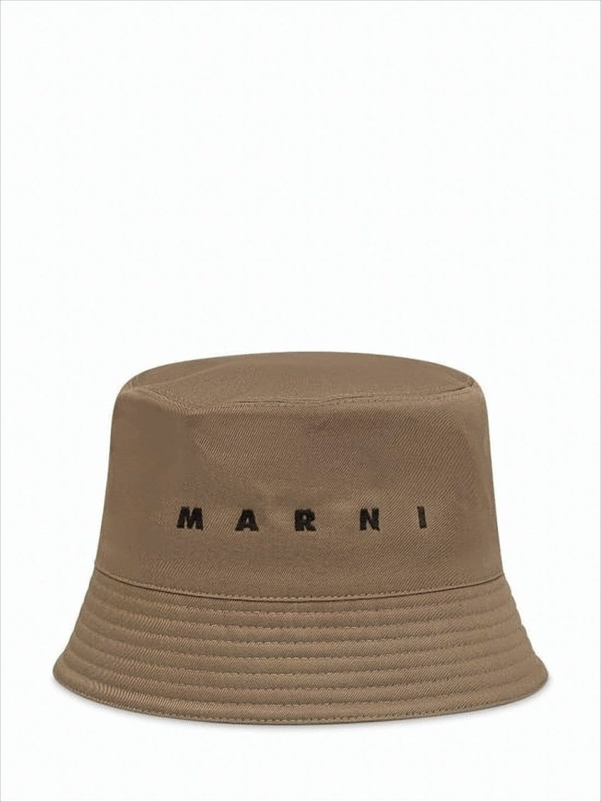 Structured Cotton Bucket Hat with Minimalist Branding