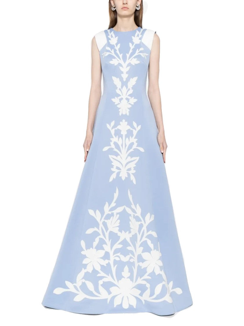 Neoprene Dress With Matching Embroidery