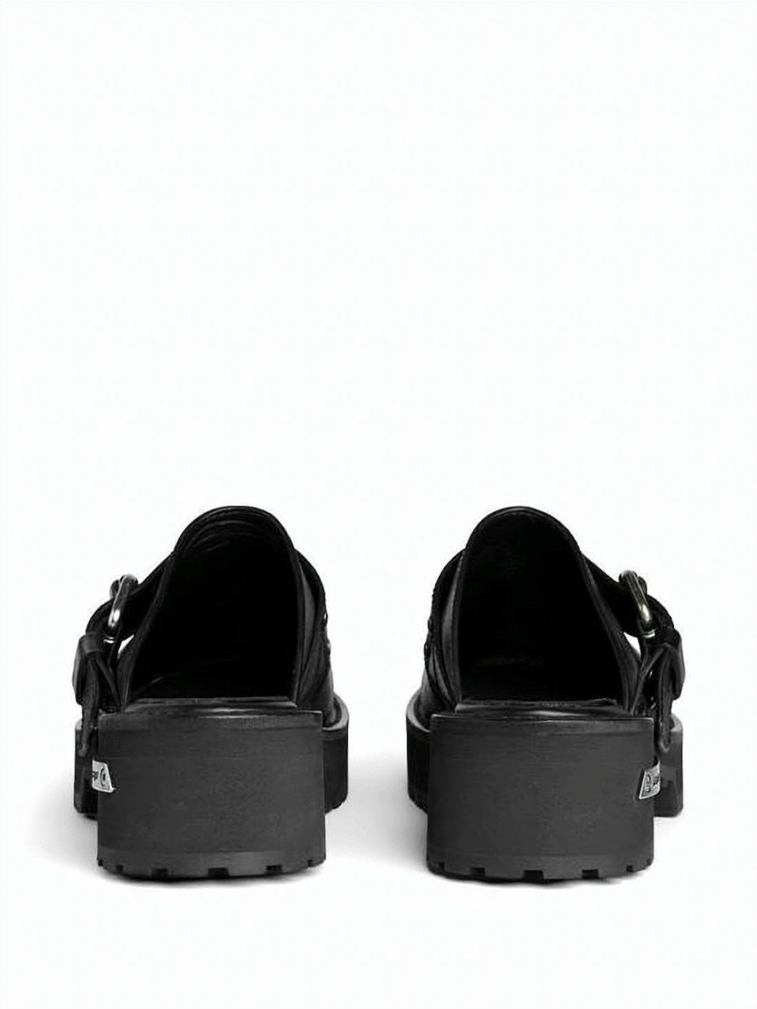 Mule Slipper with Adjustable Buckle and Rubber Sole