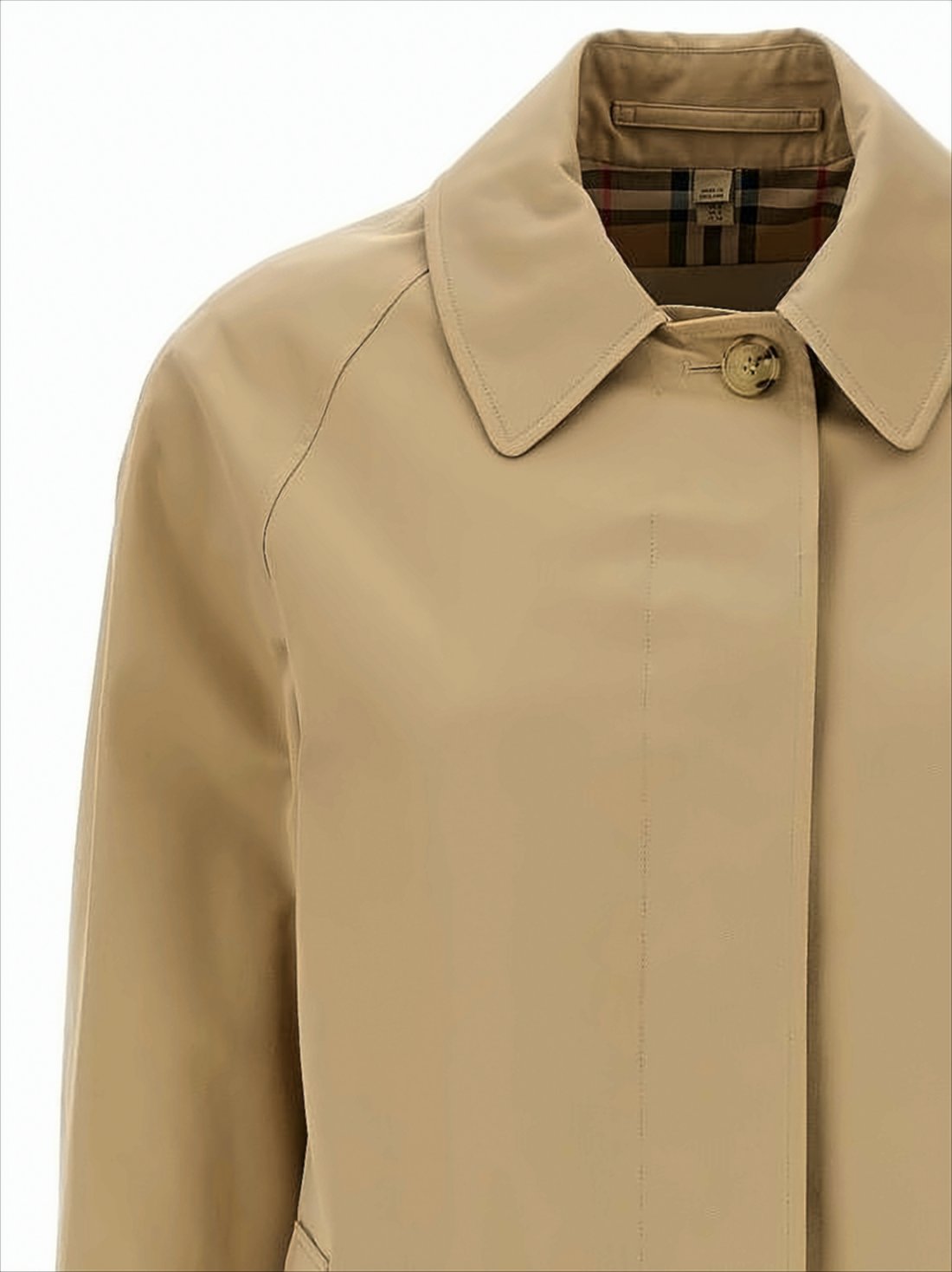 Mid-Length Heritage Check Lined Burberry Coat