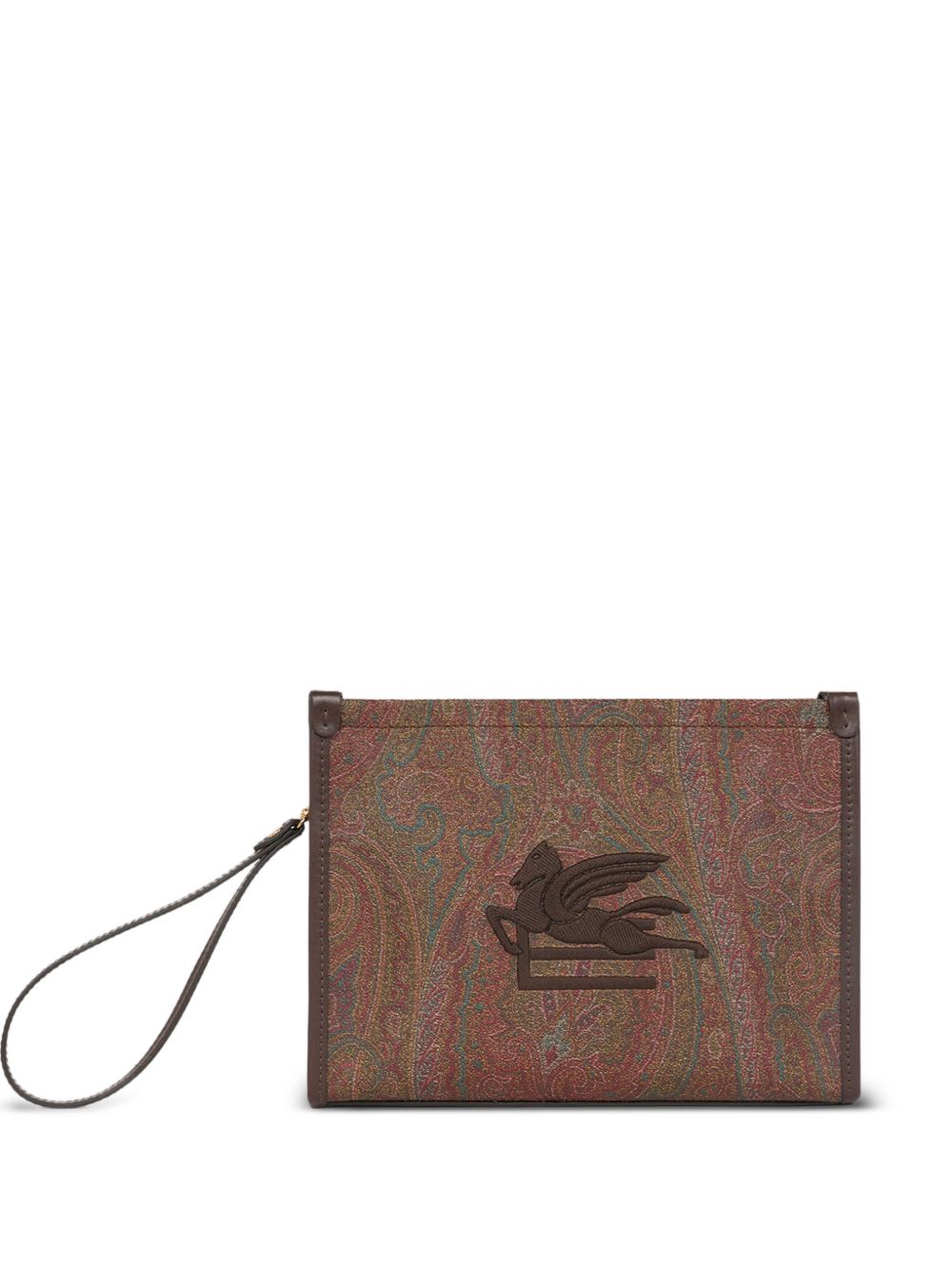 Paisley Jacquard Clutch