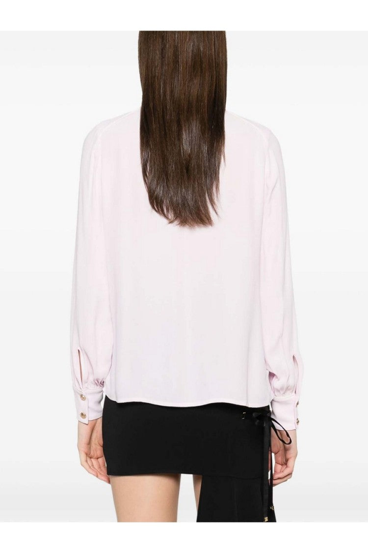 Soft Viscose Shirt With Tie Detail