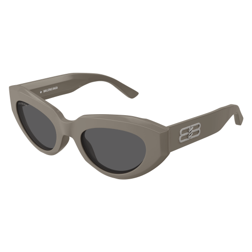 Angular Cat-Eye Balenciaga Sunglasses with Logo Detail