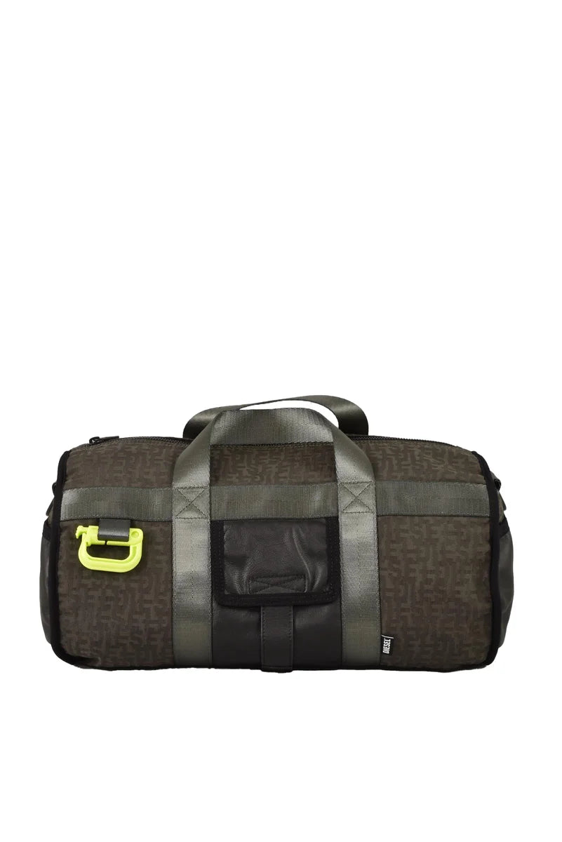 Textured Grey Cylindrical Bag