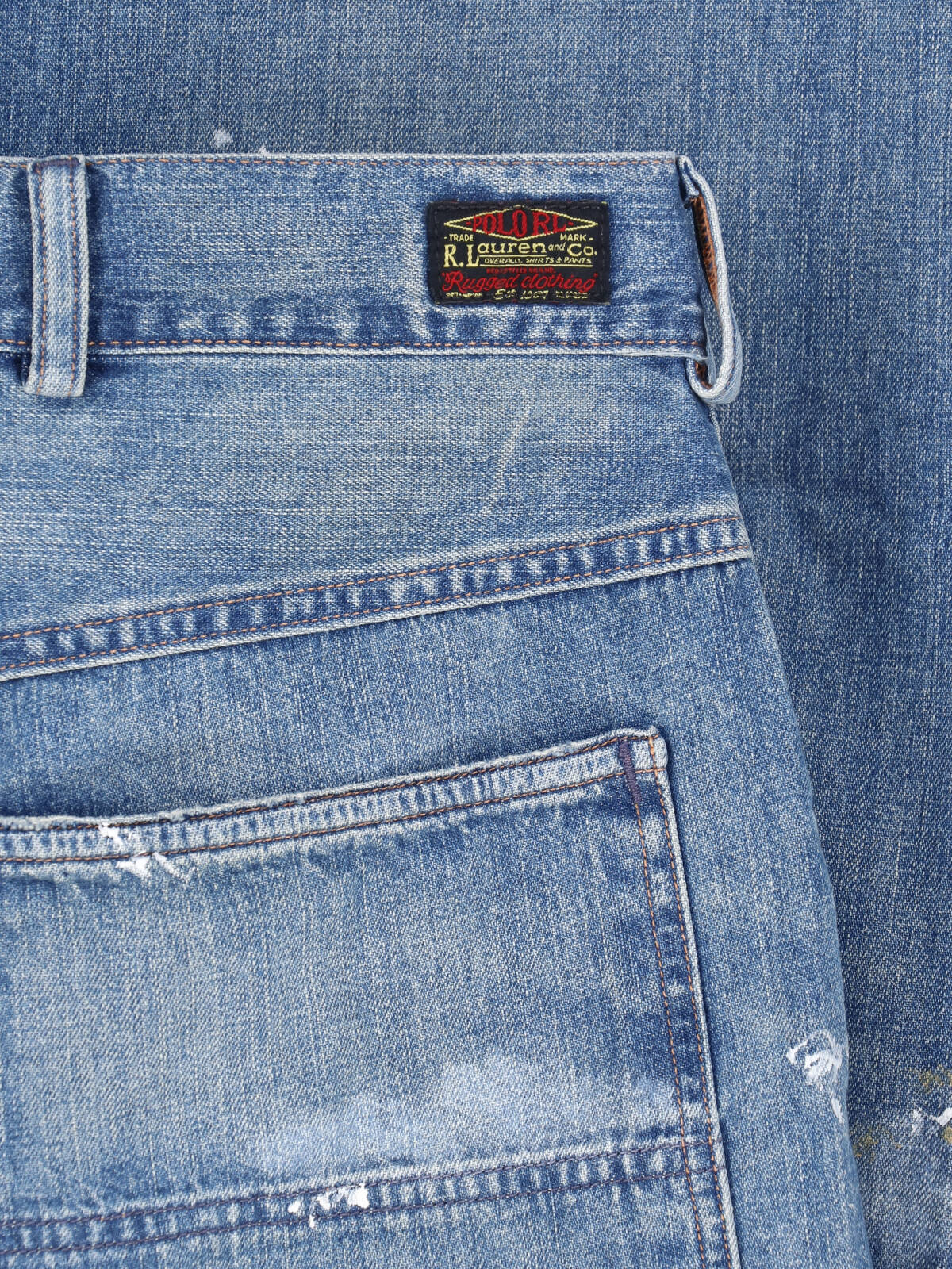 Blue Straight-Leg Traditional Denim Jeans
