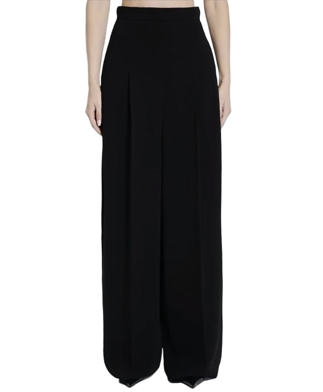 Wide-Leg Suit Pants with High Waist