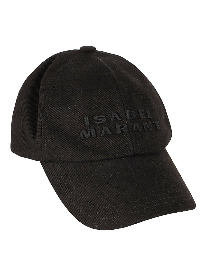 Structured Black Cap With Embossed Lettering