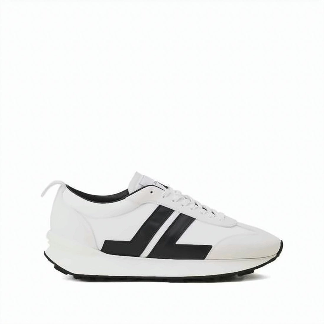 Low-Top Sneaker with Bold Geometric Accents
