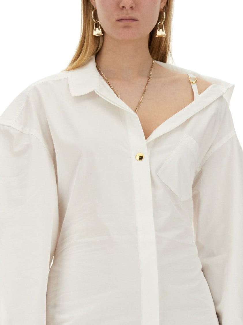 Slim Fit White Mini Dress