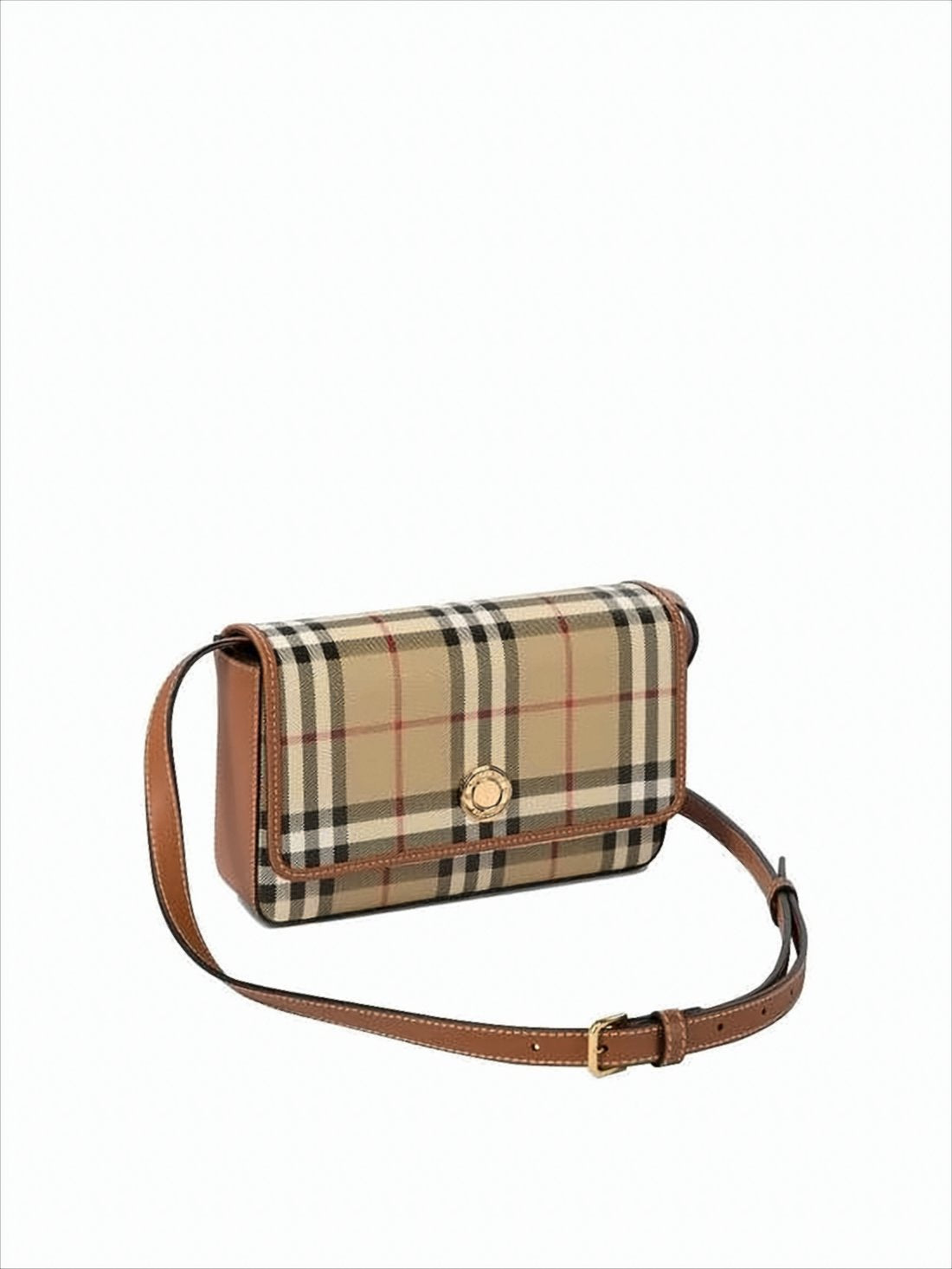 Rectangular Shoulder Bag with Burberry Classic Check