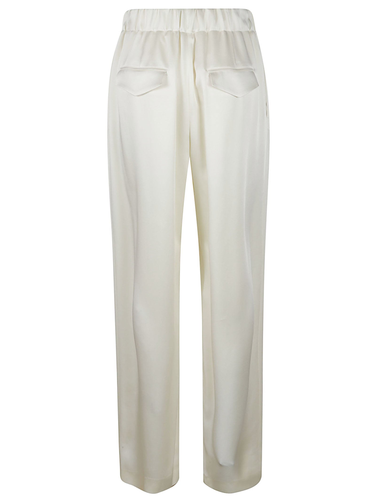 Relaxed Fit Trousers with Elastic Waistband