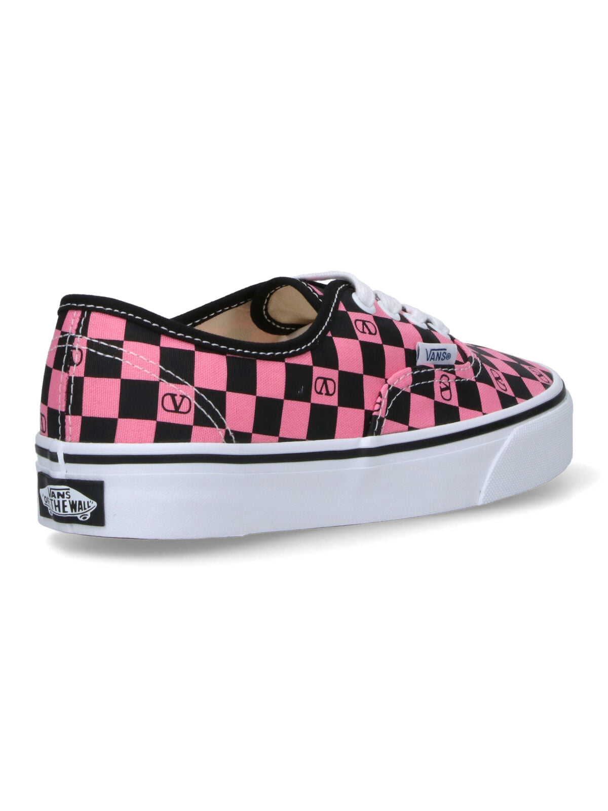 Low-Top Sneakers with Checkerboard Pattern