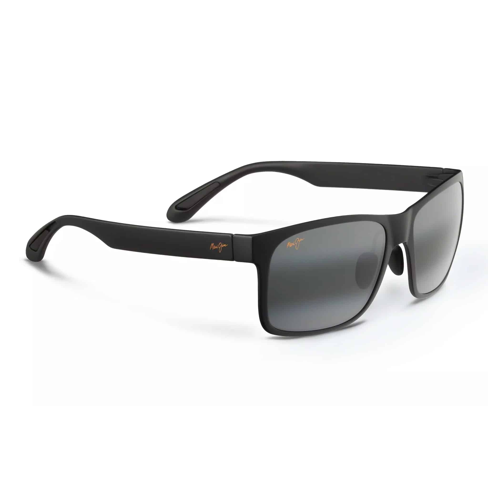 Red Sands Rectangular Frame Sunglasses with Matte Black Finish