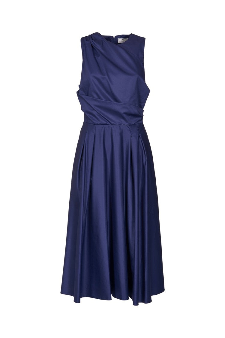 Draped Bodice Evening Dress