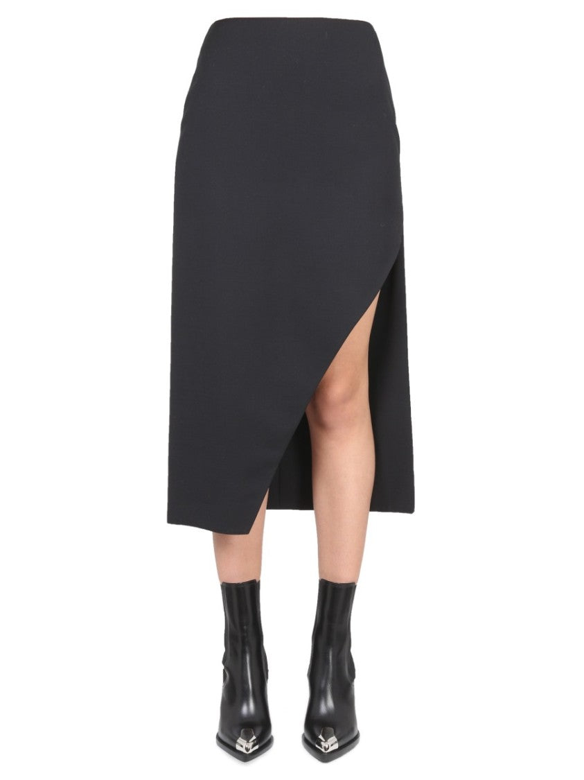 Midi Skirt With Bold Side Slit