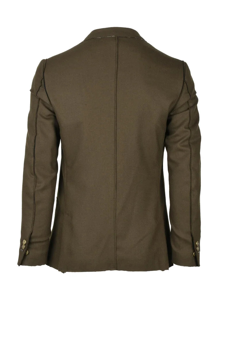 Double-Breasted Jacket - Military Green
