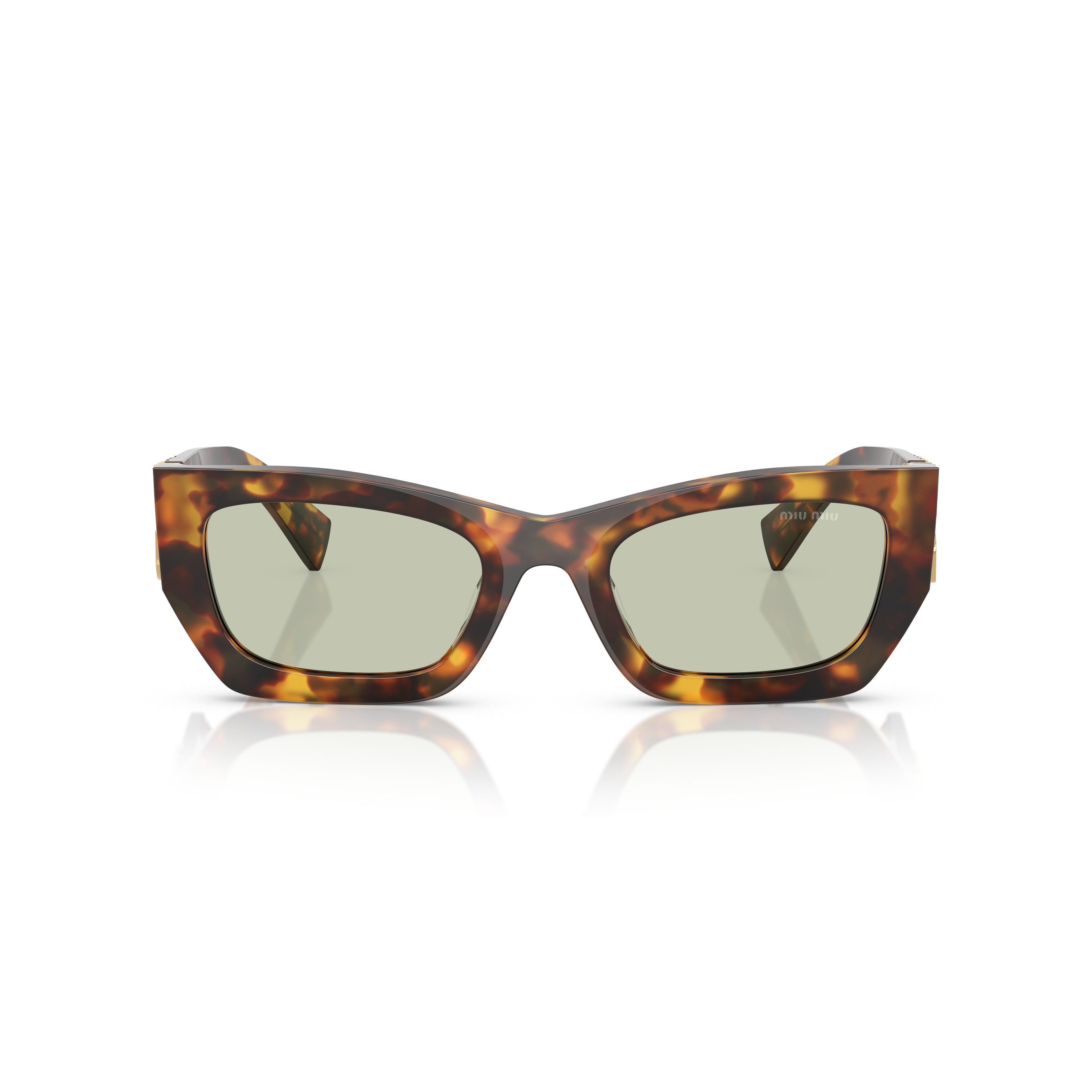 0mu 09ws Angular Tortoiseshell Acetate Sunglasses