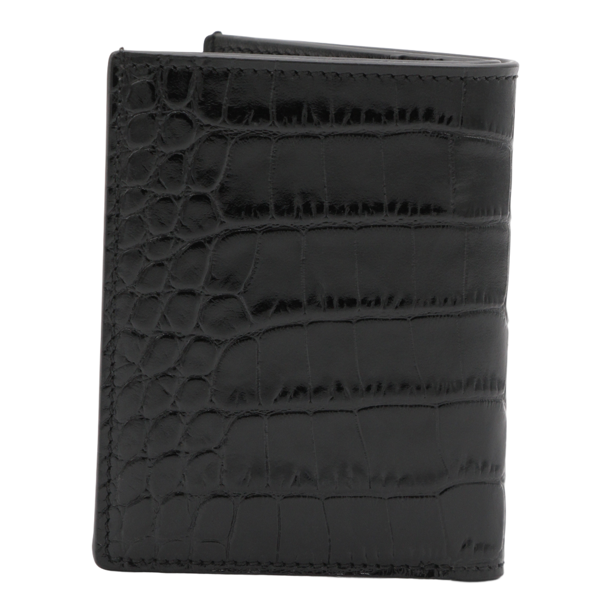 Textured Crocodile Pattern Bifold Wallet