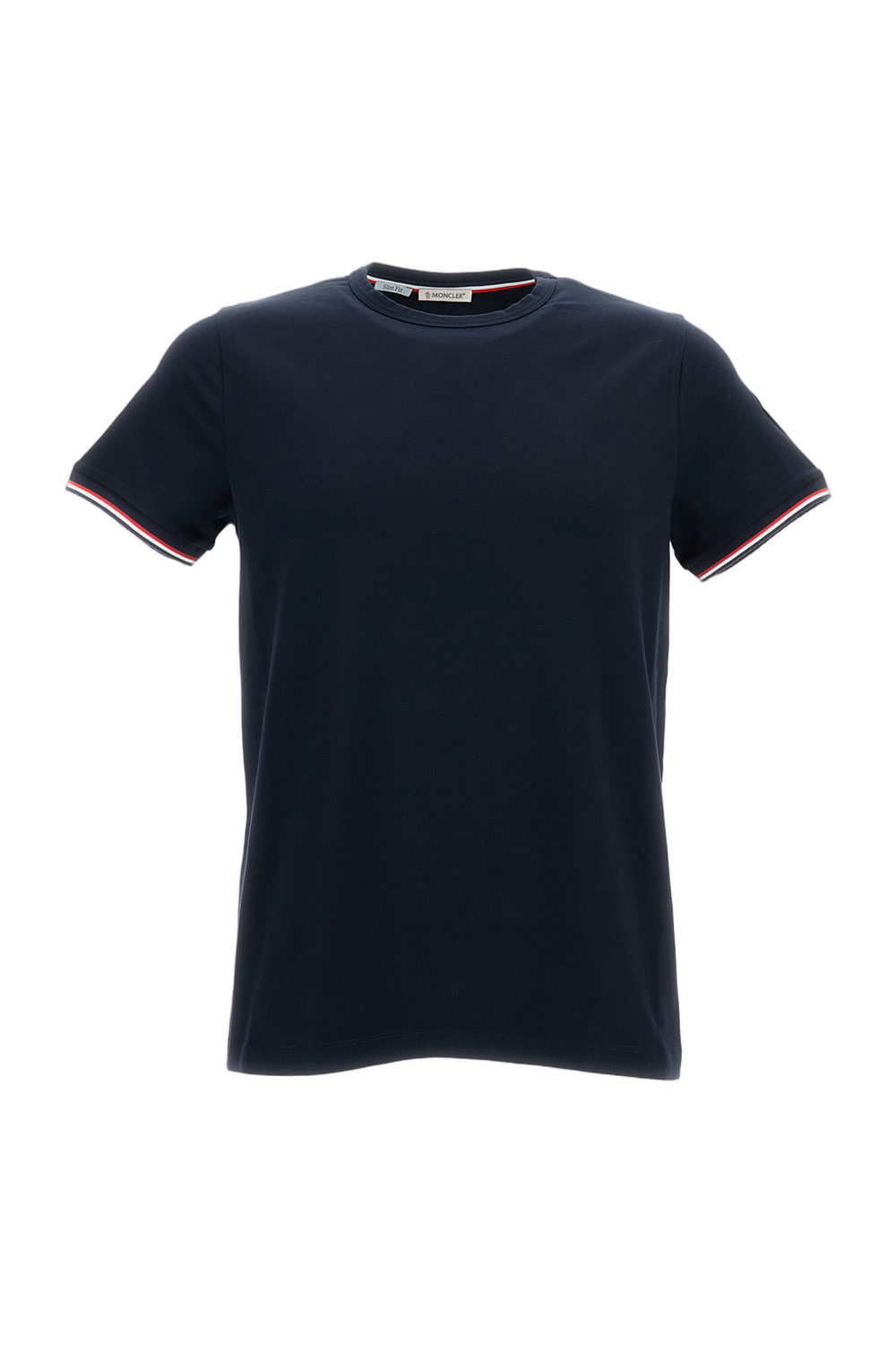 Short-Sleeved T-Shirt with Contrast Tipped Detail