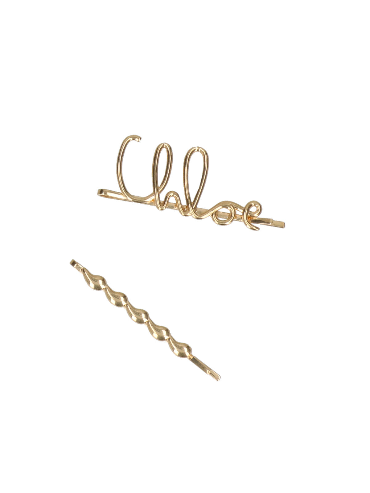 Gold-Tone Brass Hair Clips with Elegant Designs
