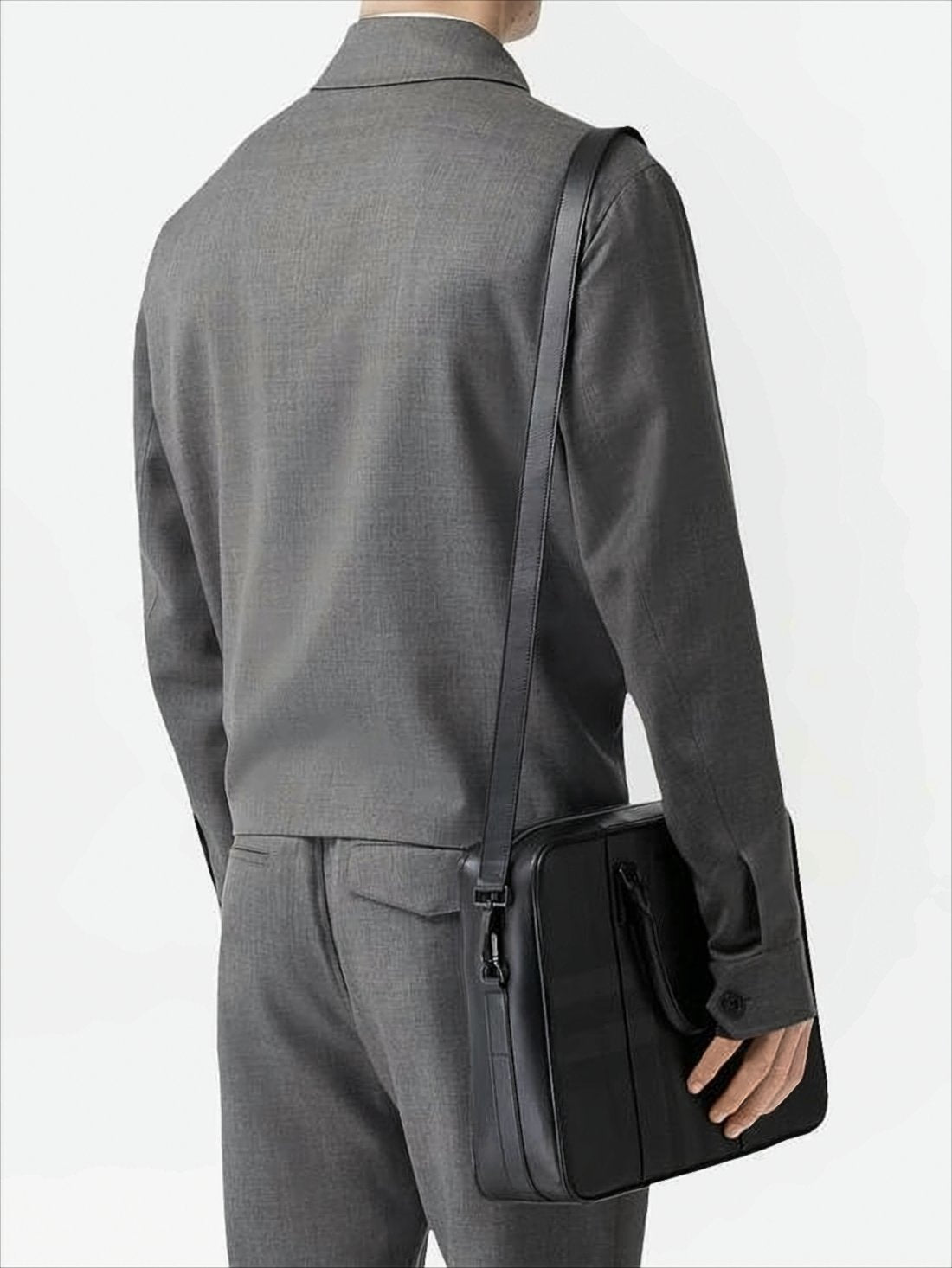 Rectangular Black Briefcase