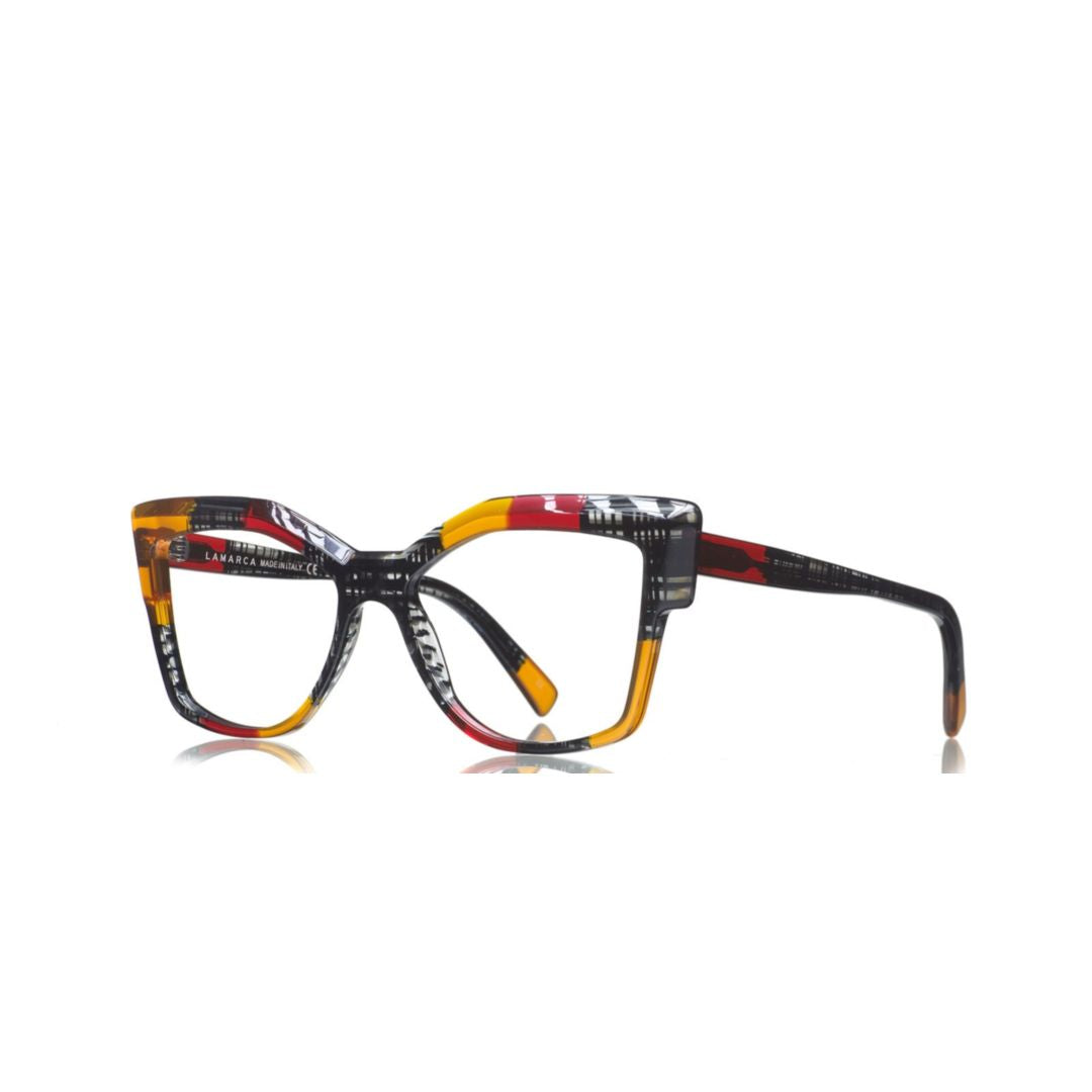 Mosaico 148 Bold Geometric Mosaic Pattern Eyeglasses