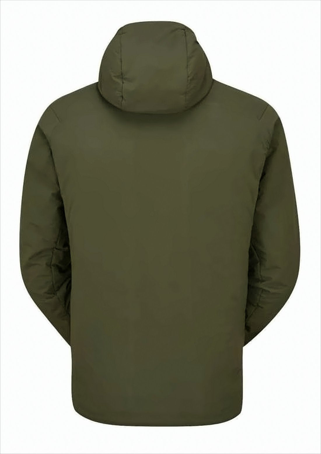 Minimalist Green Padded Jacket with Front Zipper