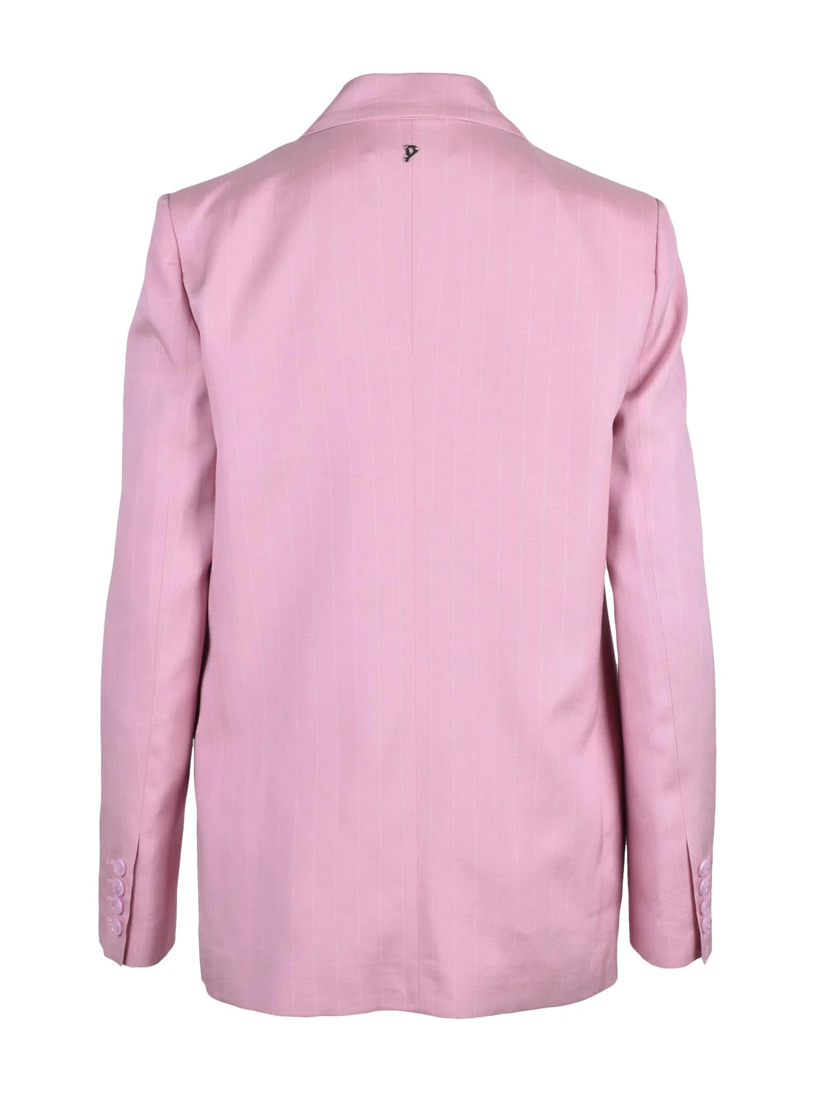 Pink Double-Breasted Viscose Jacket