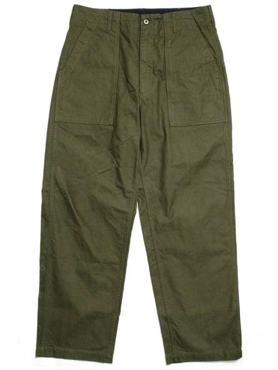 Relaxed Fit Straight Pants With Clean Front And Large Pockets