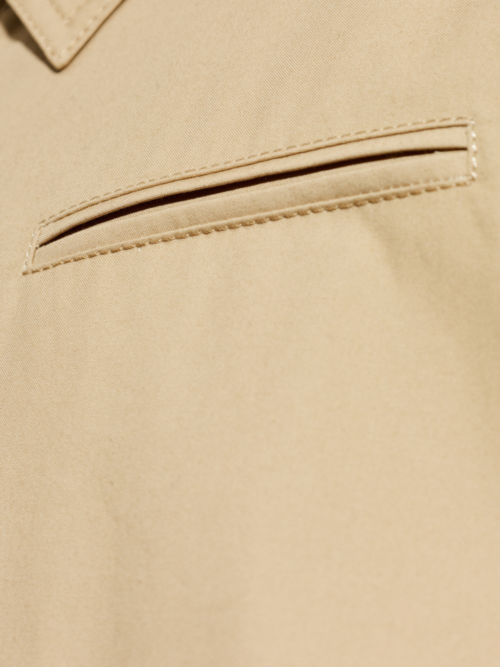 Beige Jacket with Dual Pockets
