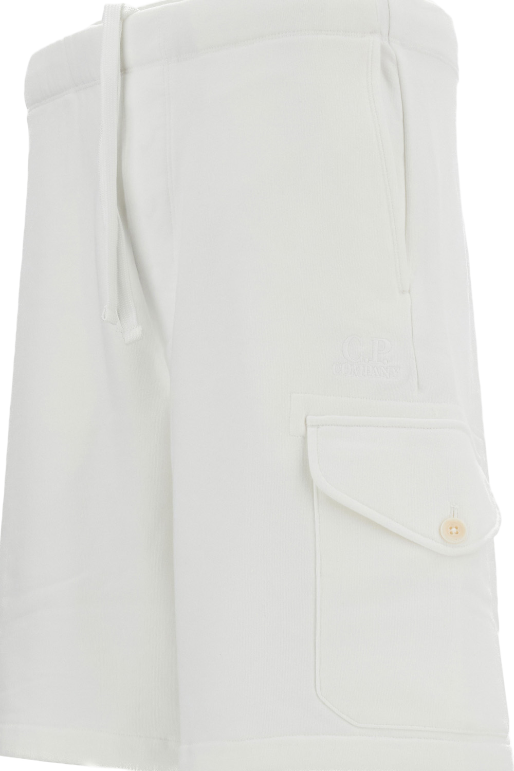 Diagonal Raised Fleece Cargo Sweatshorts