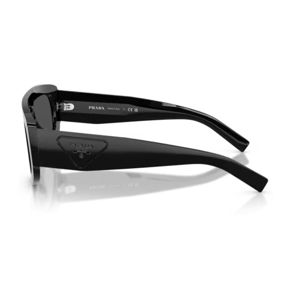 Oversized Sculpted Mask Sunglasses with Iconic Triangular Detail