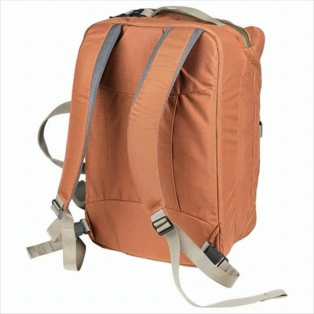Functional Orange Nylon Belt Bag with Buckle Closure