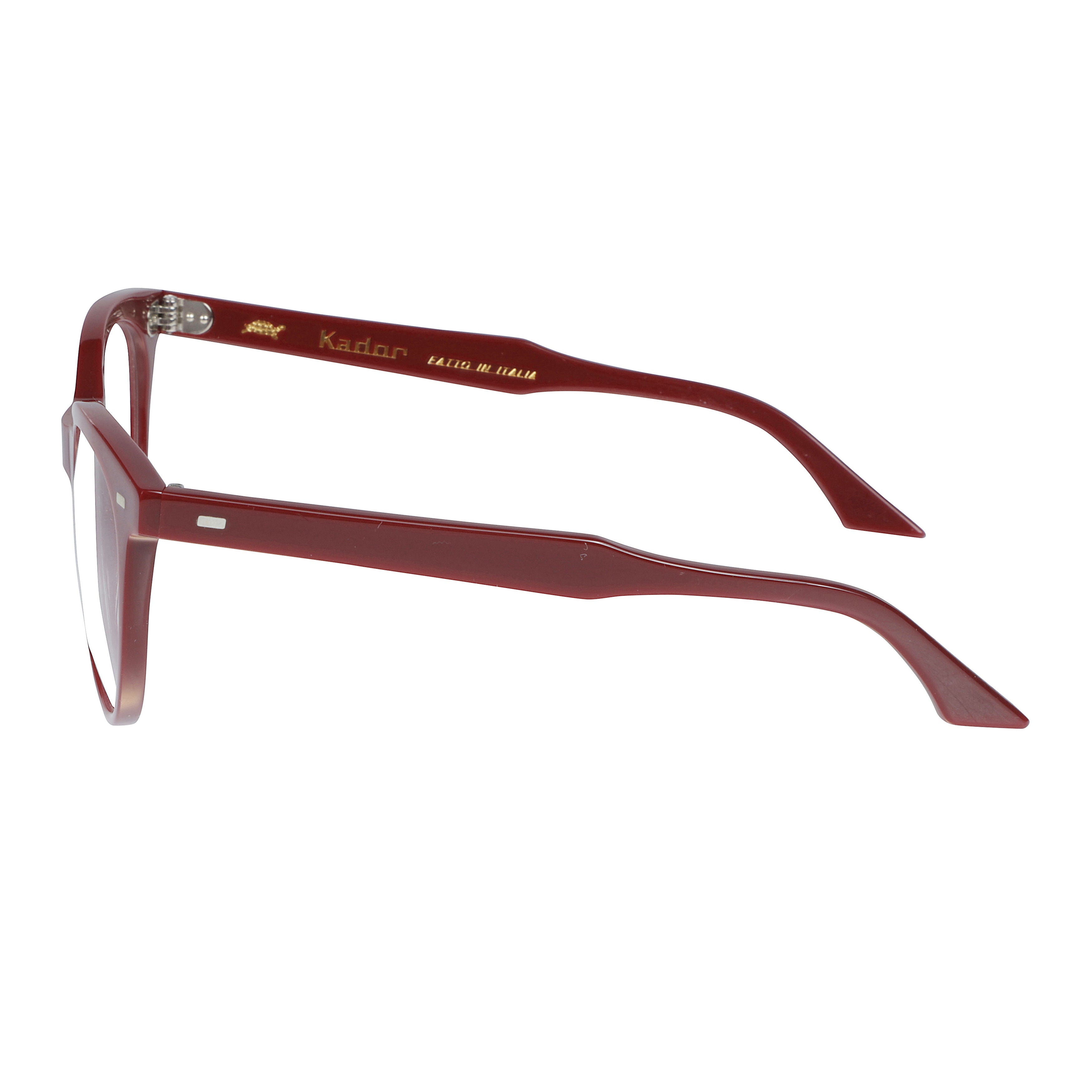 Cynda Smooth Polished Rounded Frame Eyeglasses with Metallic Accents