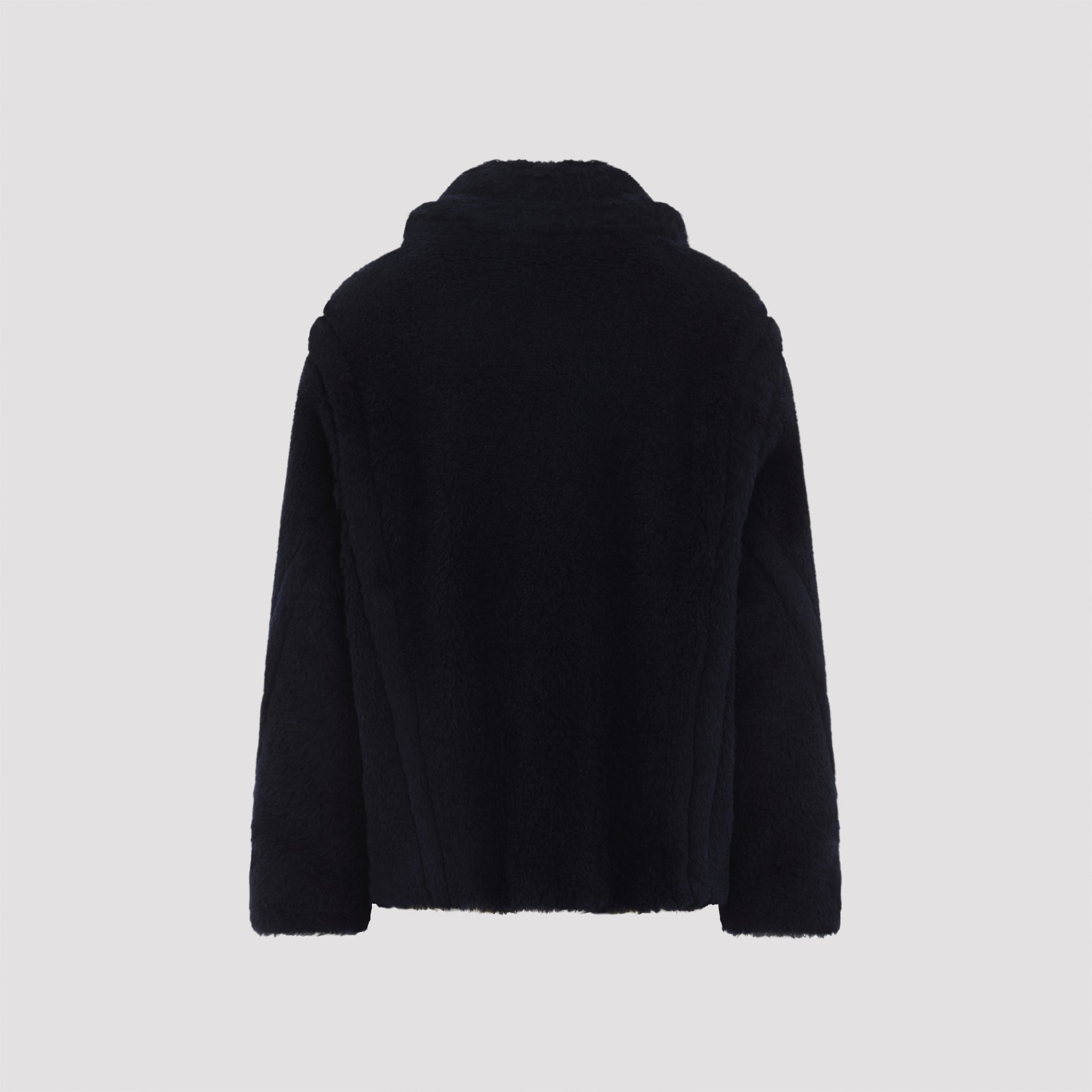 Alpaca Blend Black Short Coat