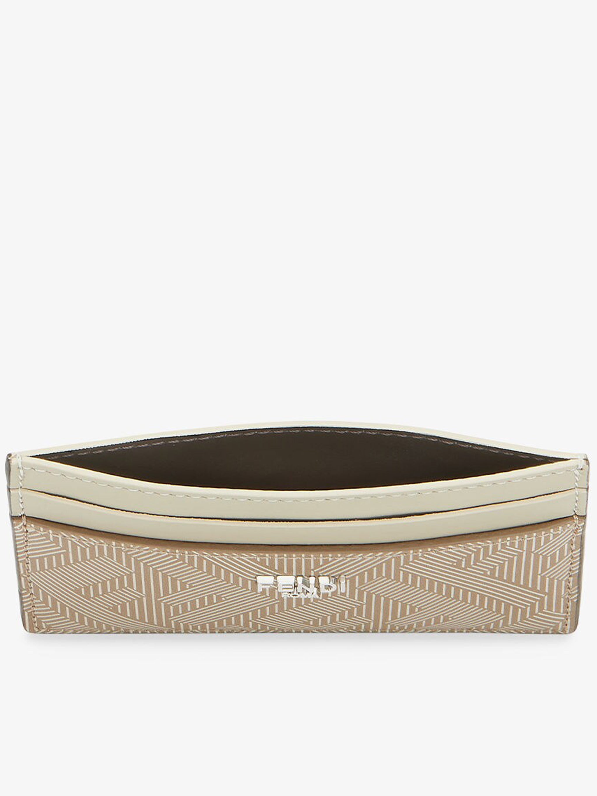 Shadow FF Pattern Leather Metallic Card Case
