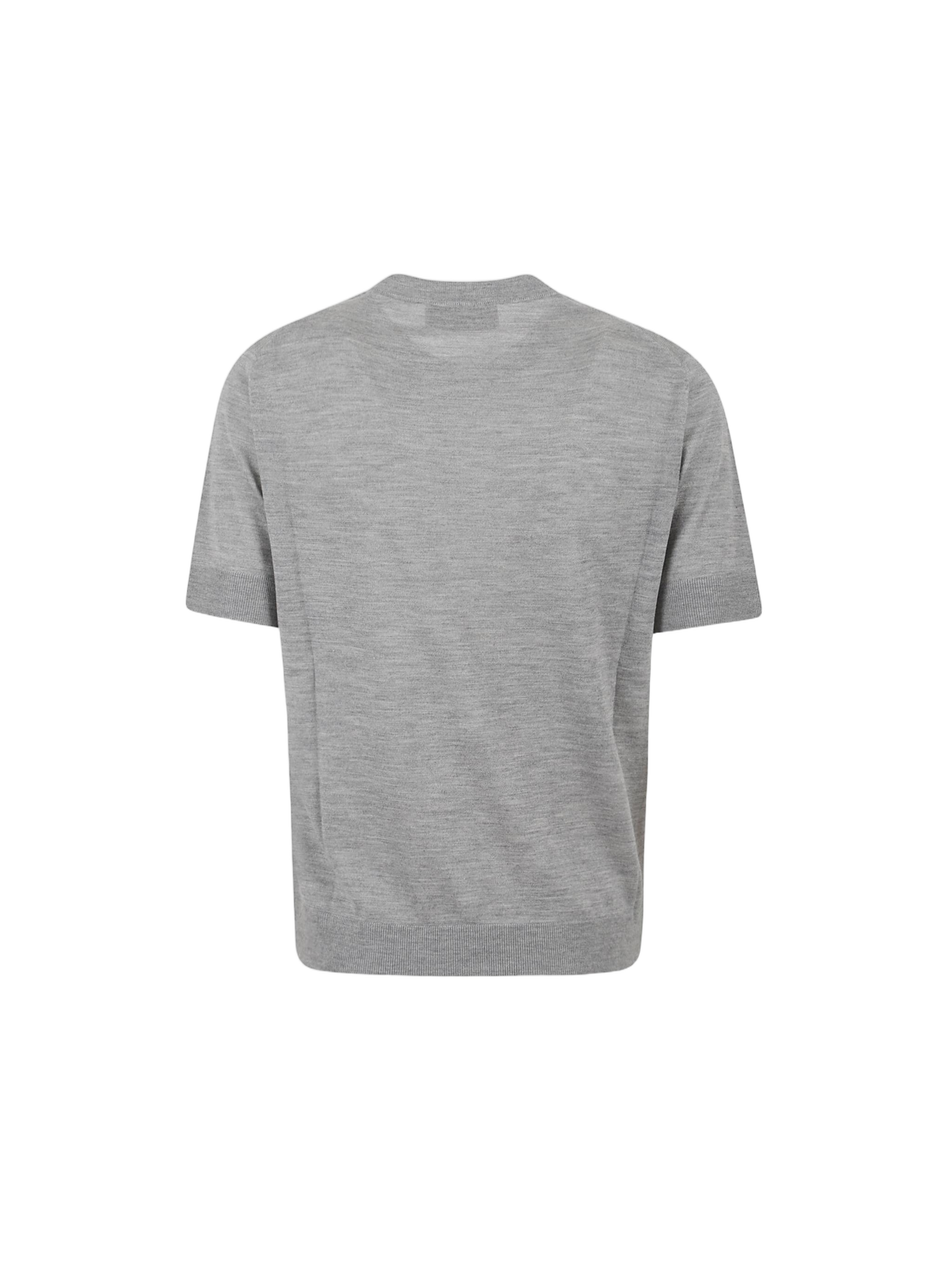 Cashmere-Silk Blend T-Shirt with Classic Crew Neckline
