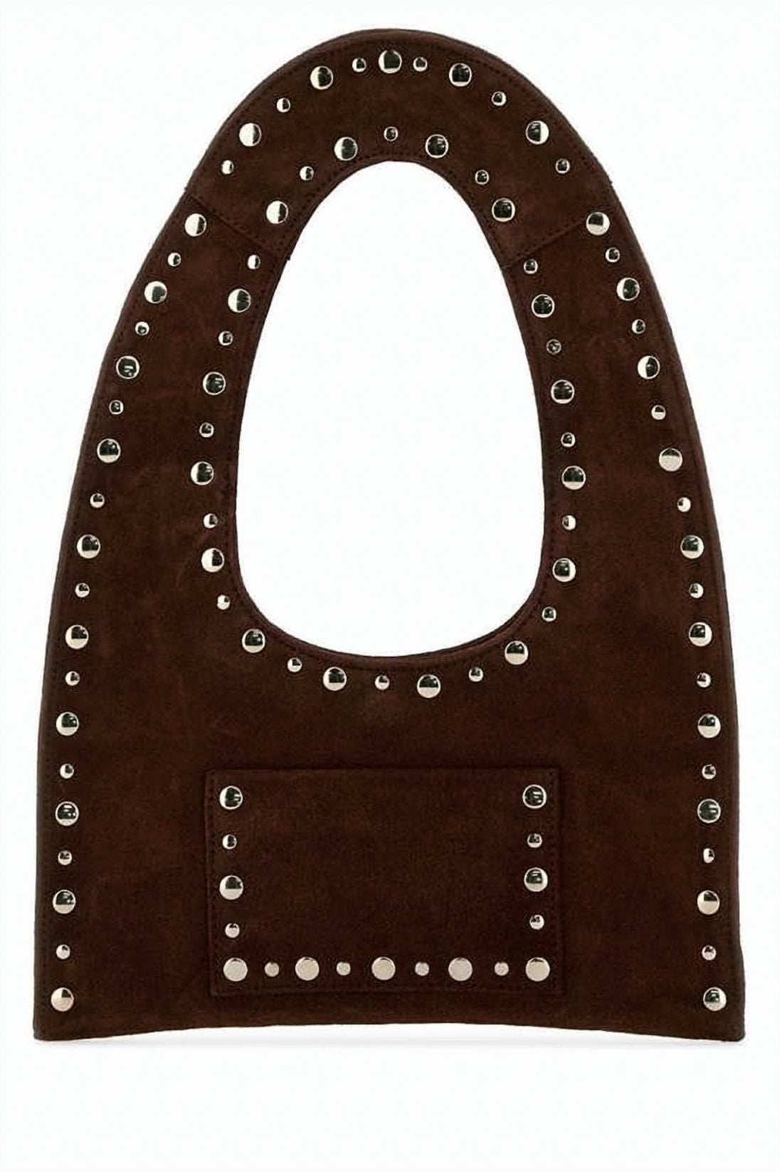 Brown Leather Tote Bag With Unique Rounded Top Handle