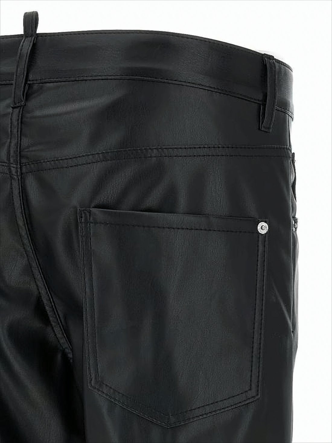 Straight Fit Pants with Smooth Finish