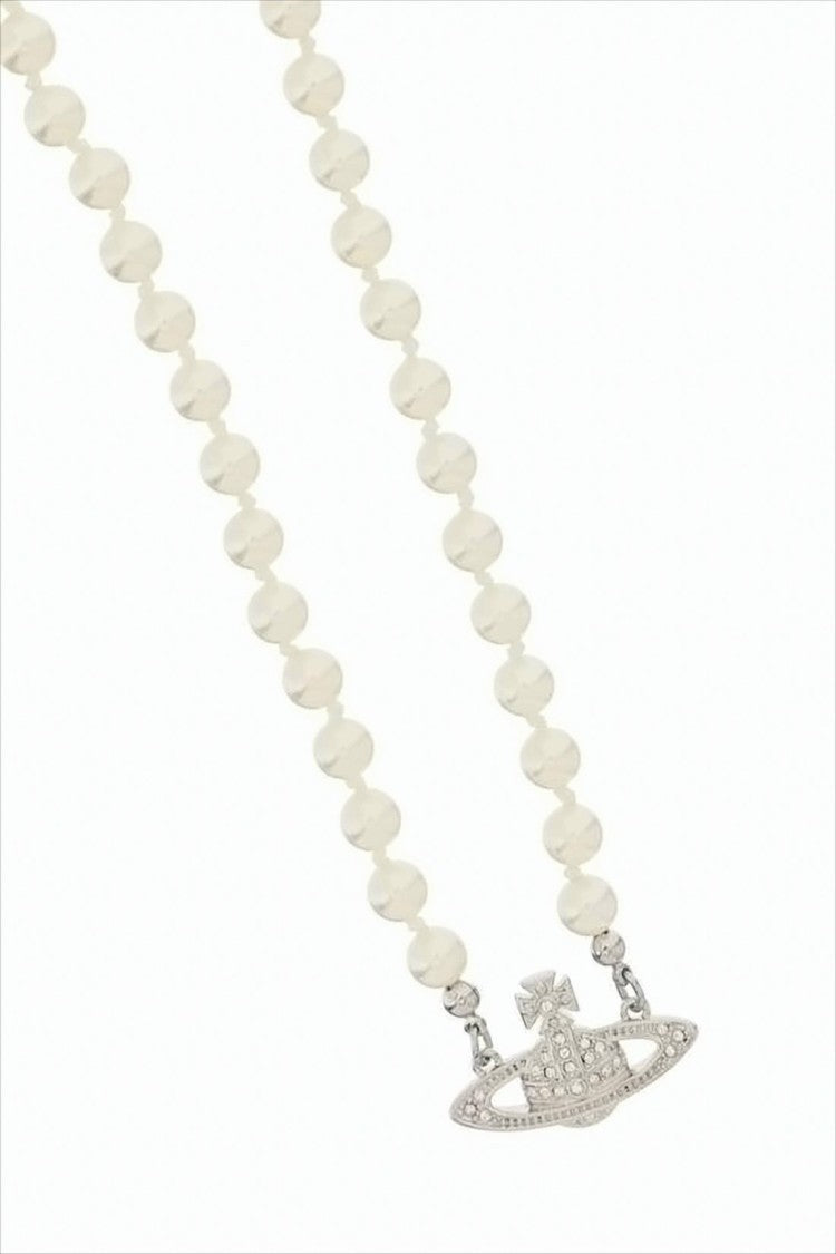 String Bead Necklace With Unique Pendant Detail