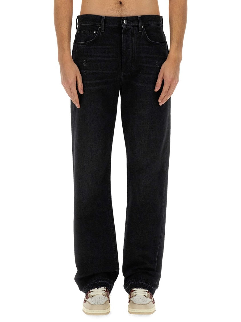 Classic Black Straight Leg Jeans