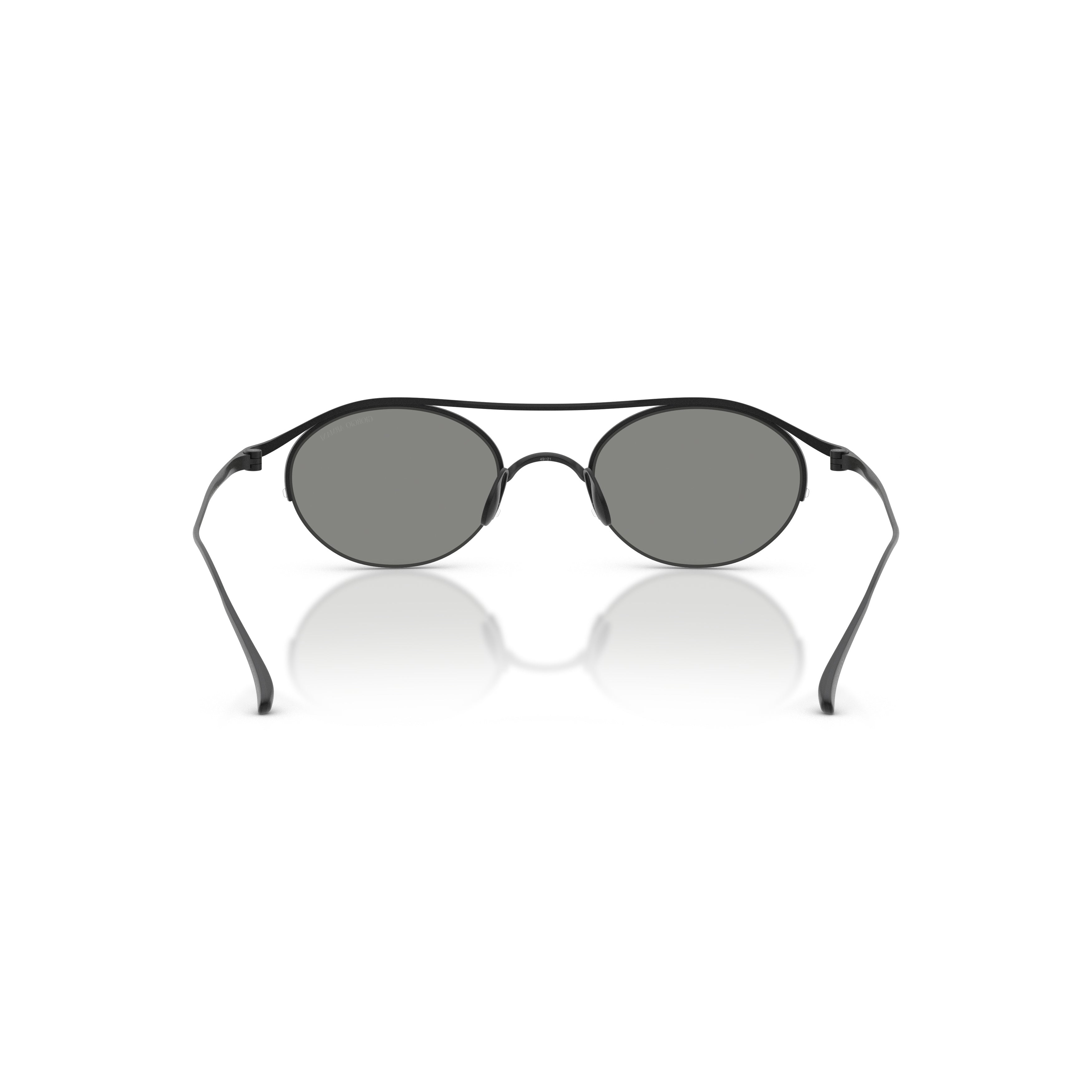 0ar6172t Titanium Frame Sunglasses with Oval Lenses