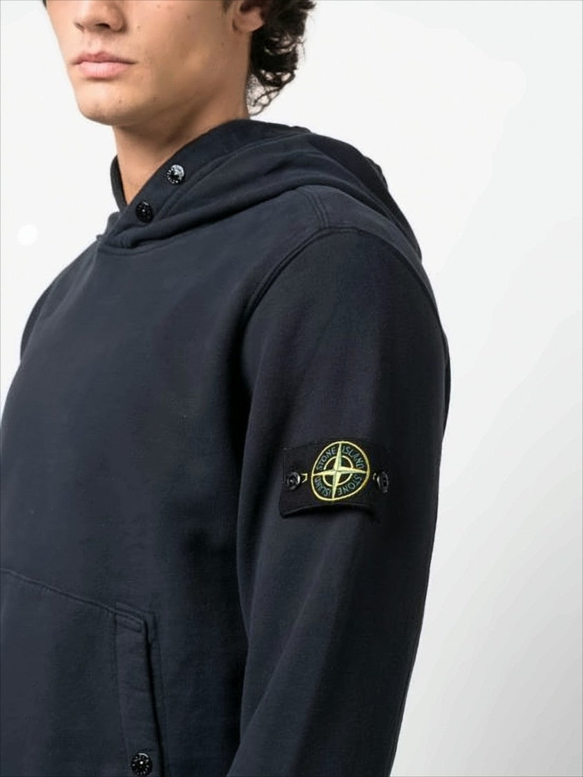 Classic Pullover Hoodie with Distinctive Patch Logo