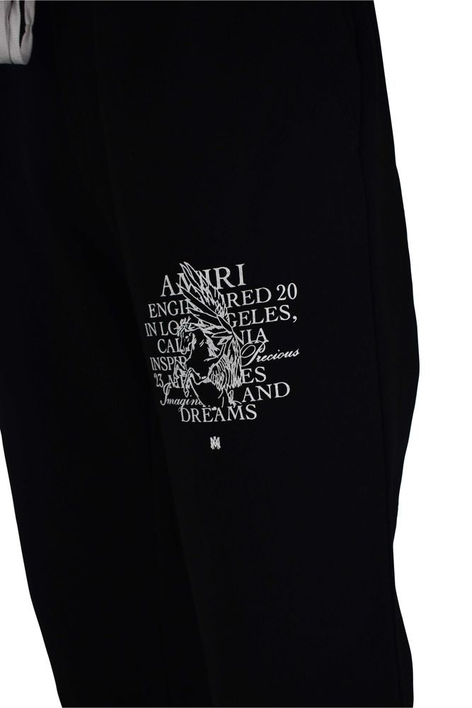 Amiri Black Cotton Jogging Pants