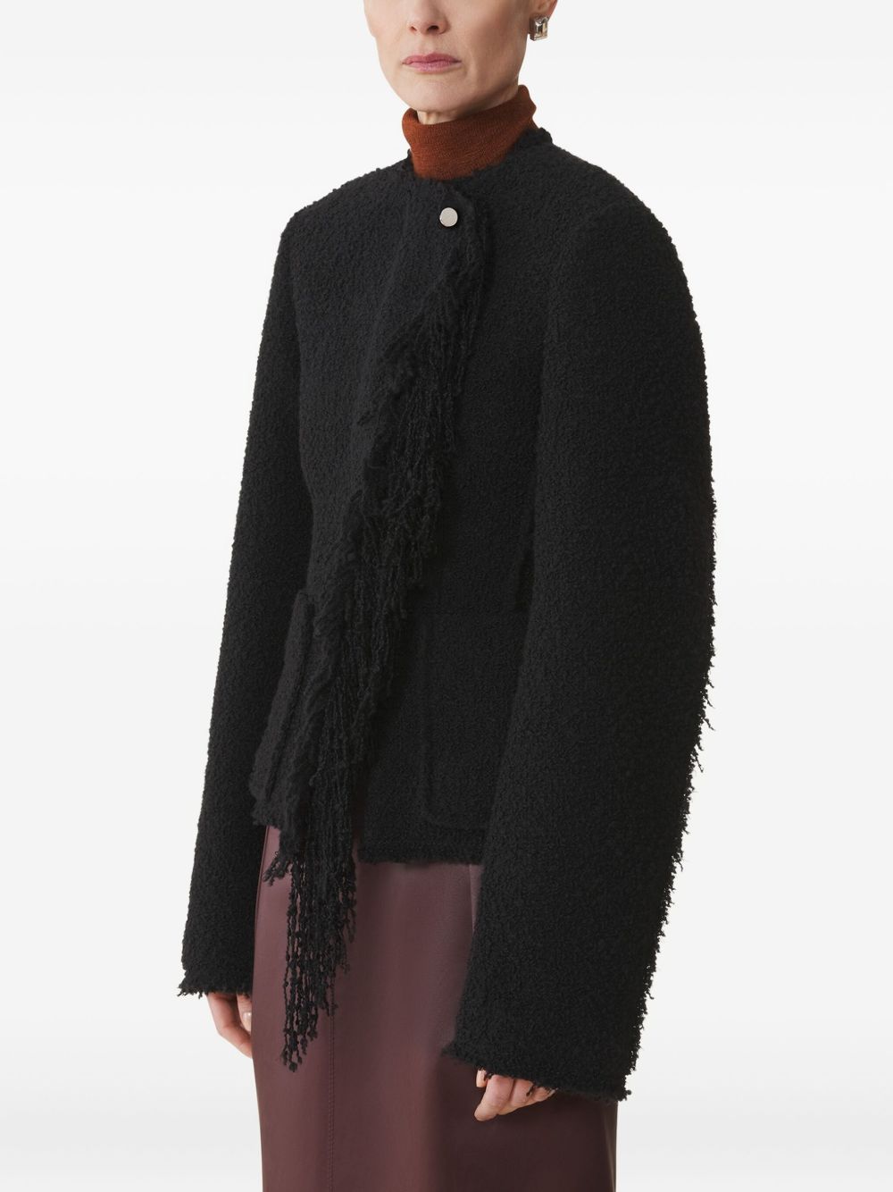 Textured Wool Blend Jacket
